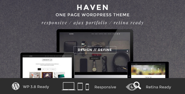 Haven One Page WordPress Theme