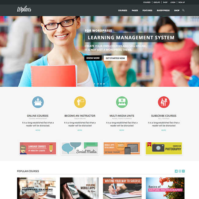 wpls-learning-management-system-wordpress-theme