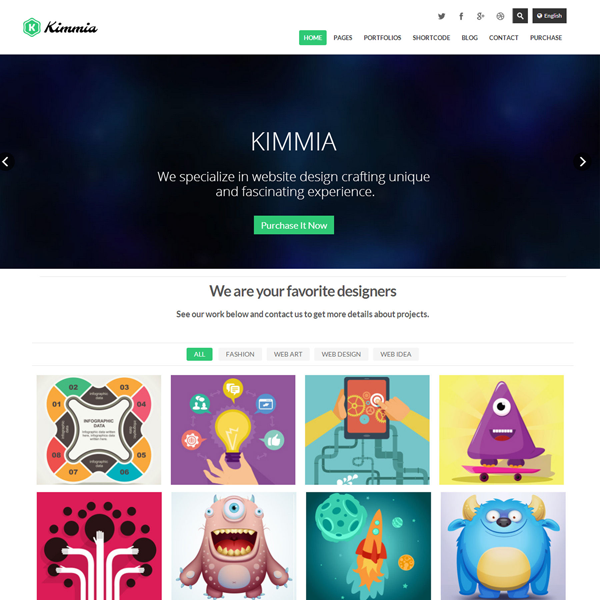 Kimmia WordPress Theme