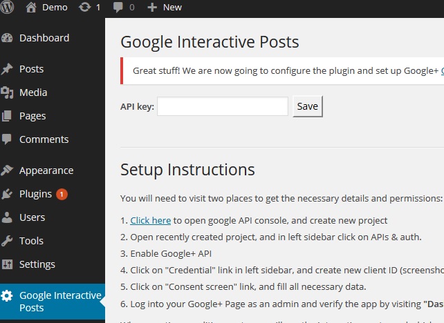 Google+ Interactive post plugin