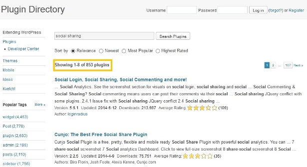 Social Sharing Plugins