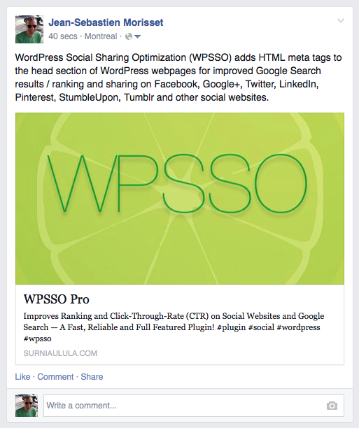 WordPress Social Sharing Optimization