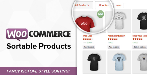WooCommerce Sortable Products plugin