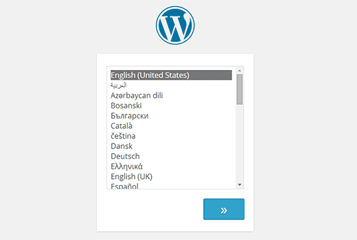 WordPress Language Selection