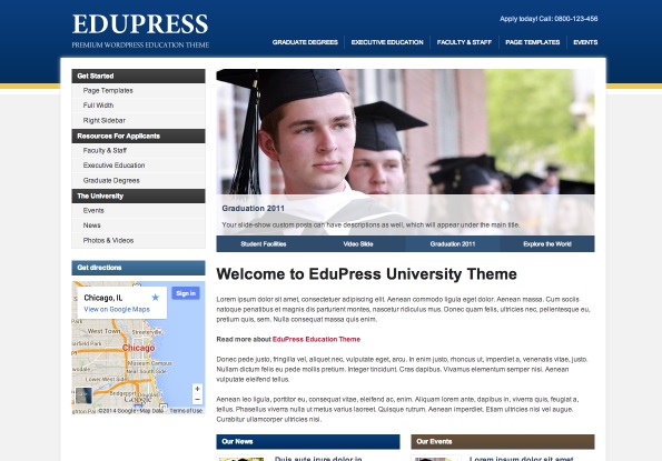 EduPress WordPress theme
