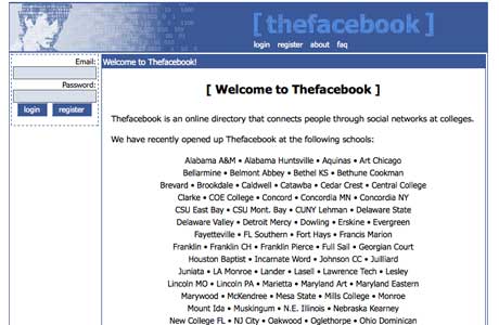 facebook design 2004