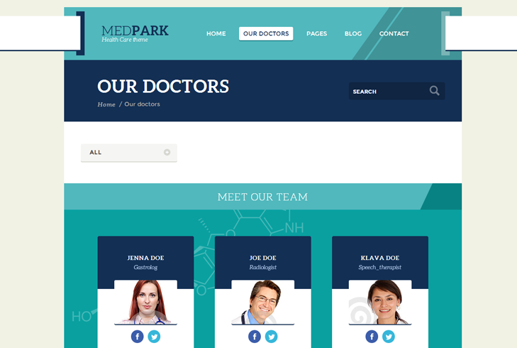 MedPark Doctors Page